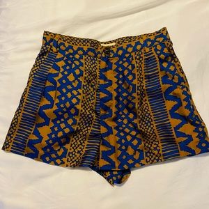 WHIT graphic print silk shorts Size: 2